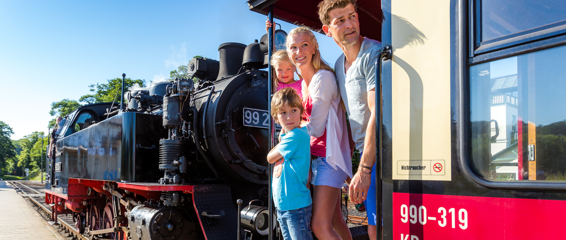 Molli-Fahrt mit Familie © VMO, Alexander Rudolph