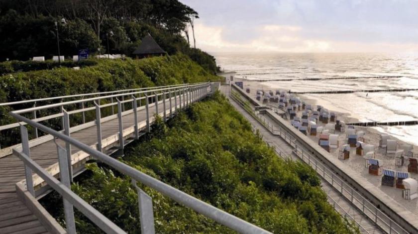 Abendstimmung am Strandzugang von Nienhagen