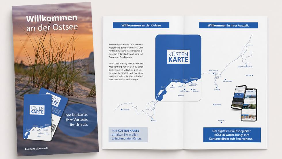 Broschüre Küsten Karte 2026 Mockup
