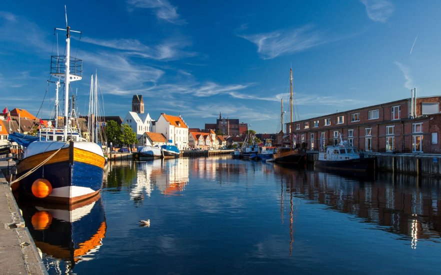 Old port in the Hanseatic city of Wismar, © Tourismuszentrale Wismar, Alexander Rudolph