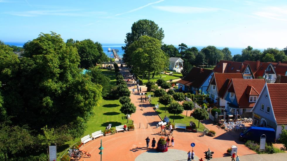 Esplanade to the pier in Boltenhagen, © Kurverwaltung Ostseebad Boltenhagen