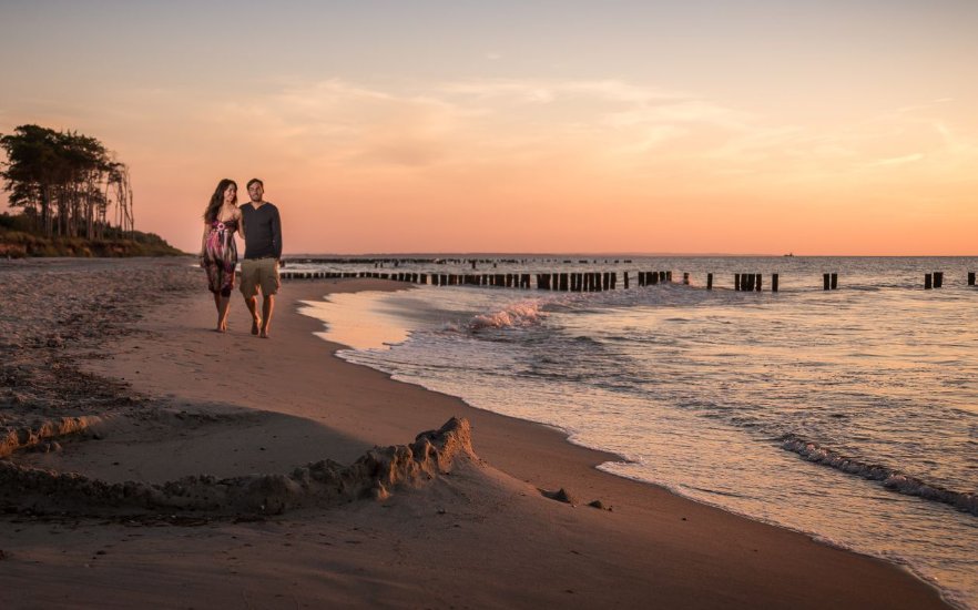 Romantic beach walk in Graal-Müritz, © TuK Graal-Müritz, Alexander Rudolph